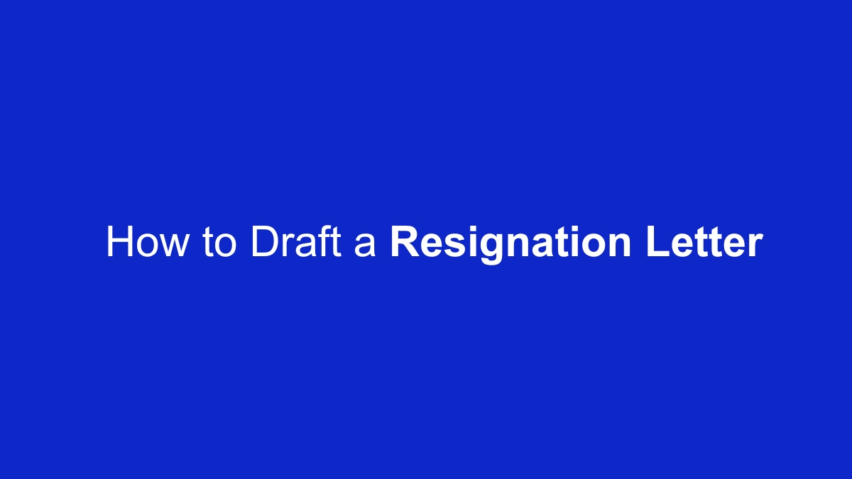 How-to-Draft-a-Resignation-Letter