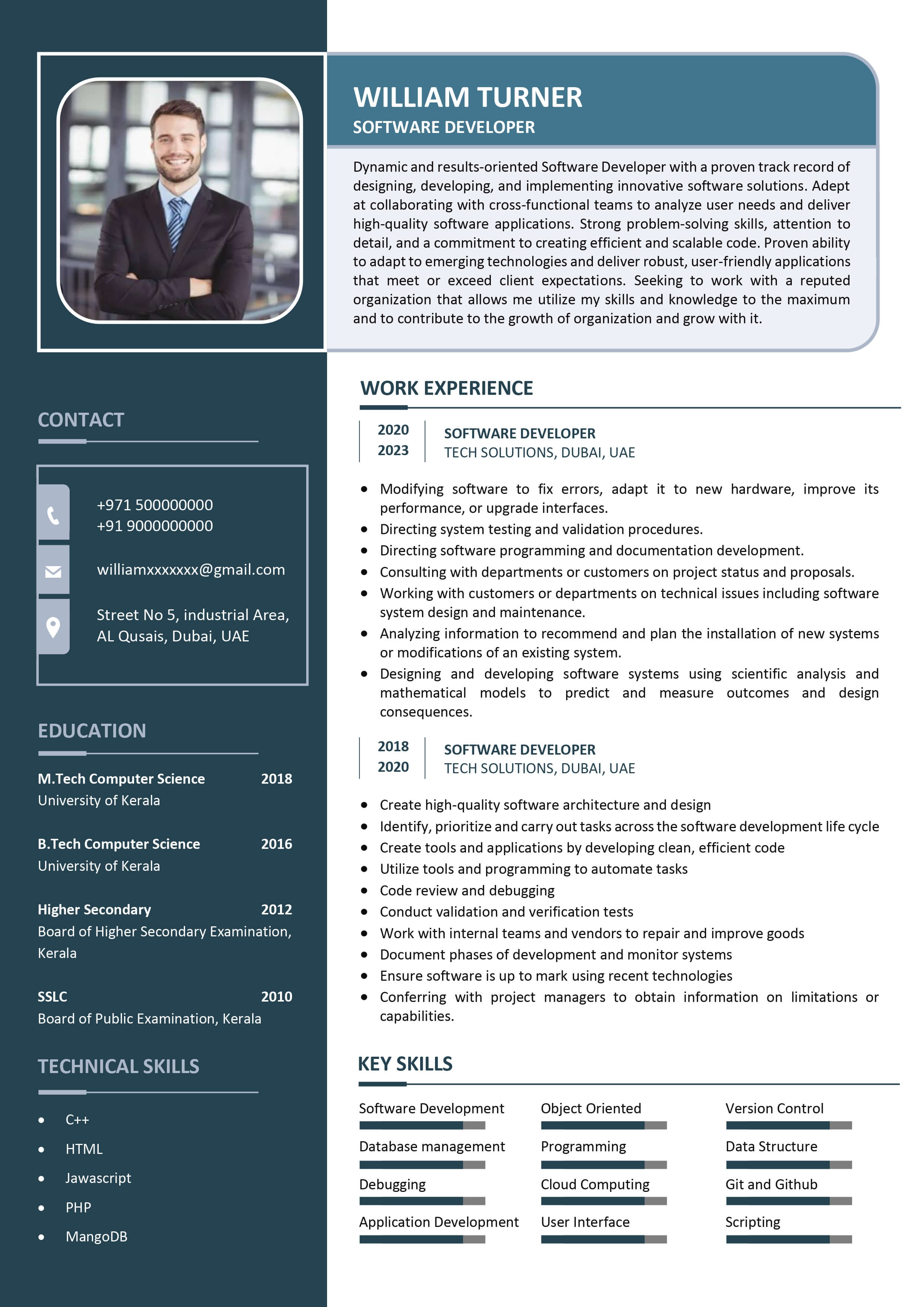 ATS Friendly Resume Template for Word