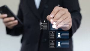 Applicant Tracking System scanning a resume for keywords