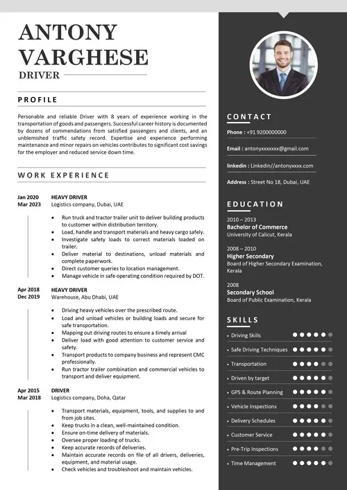 Premium ATS resume template for experienced professionals in Kerala – Jhanvi Technologies