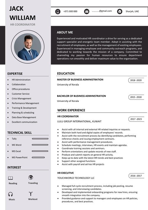 Resume template for IT and software professionals in India — ATS-optimized with technical skills section by Jhanvi Technologies