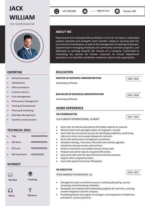 IT Professional Resume Template — ATS Resume Writing Services India Resume template for IT and software professionals in India — ATS-optimized with technical skills section by Jhanvi Technologies