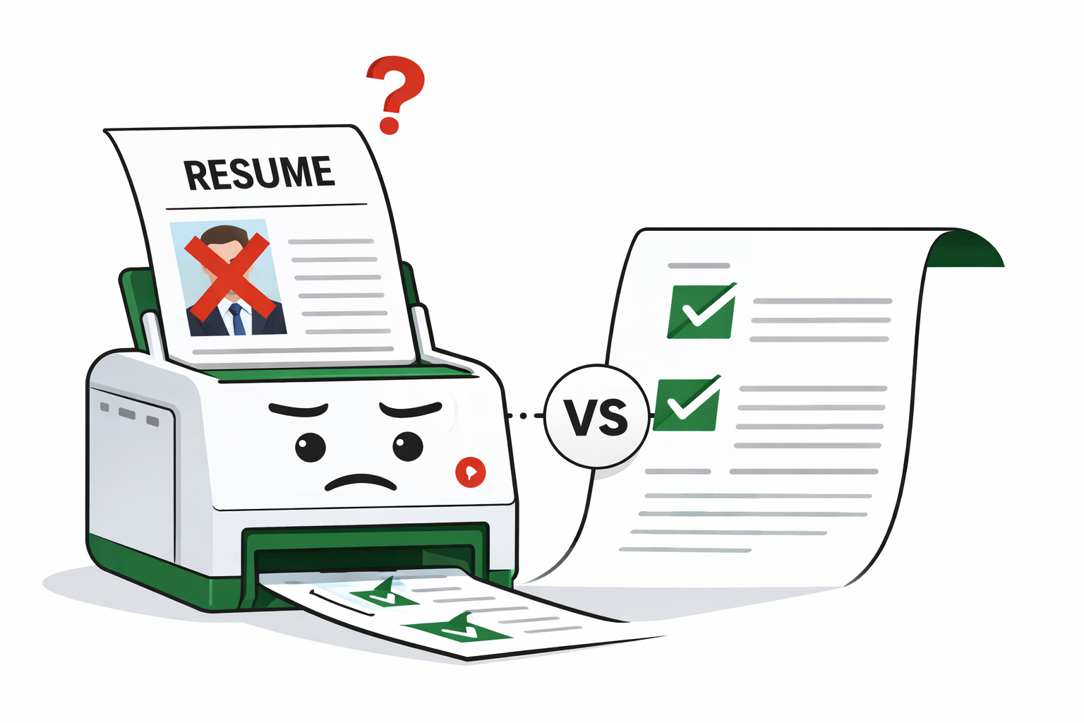 How ATS handles photos on resumes — ATS cannot parse images and may reject formatted resumes