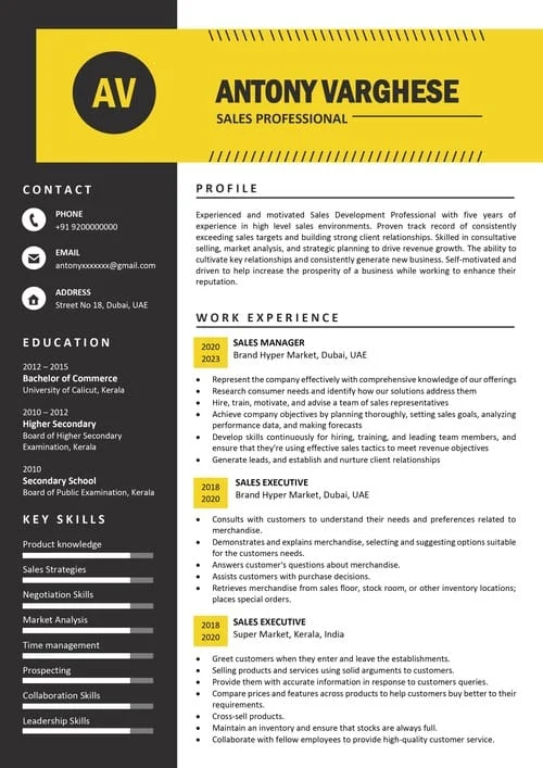 Premium senior resume sample PR 185 — professional
CV for experienced professionals in India