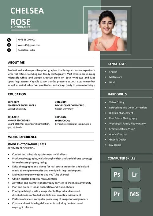 Premium tech resume sample PR 118 —
keyword-optimized ATS CV for Kerala IT professionals
