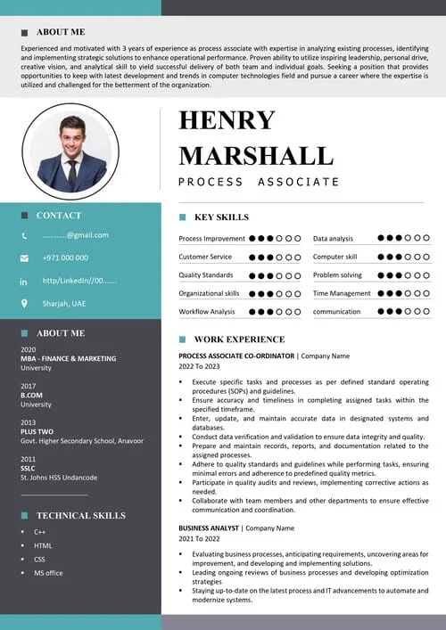 Standard resume sample RE 199 — clean ATS resume layout for Indian professionals
