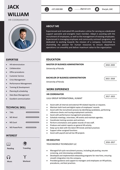 IT CV template for Qatar software engineers at Lusail smart city and Doha tech firms — ATS-optimized