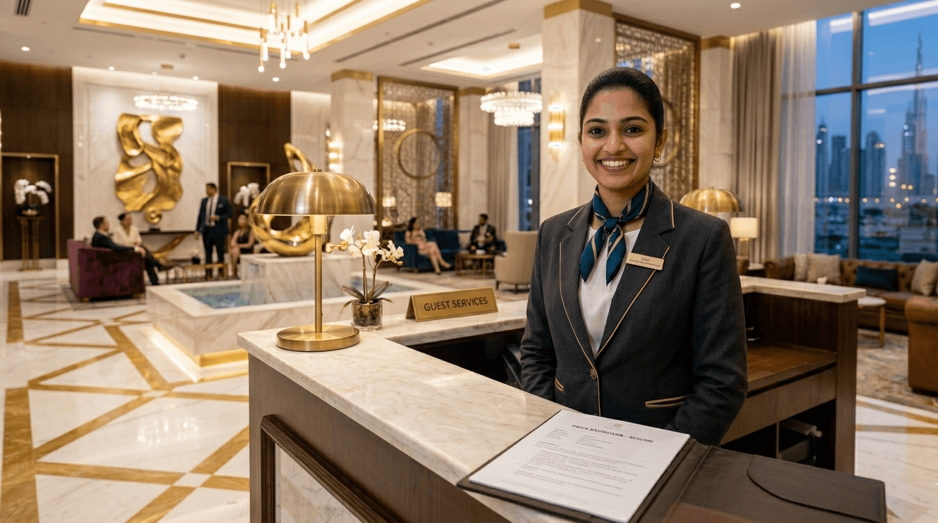 How Kerala hospitality and retail professionals get Gulf jobs in 2026 — hotels, F&B, malls, aviation guide by Jhanvi Technologies